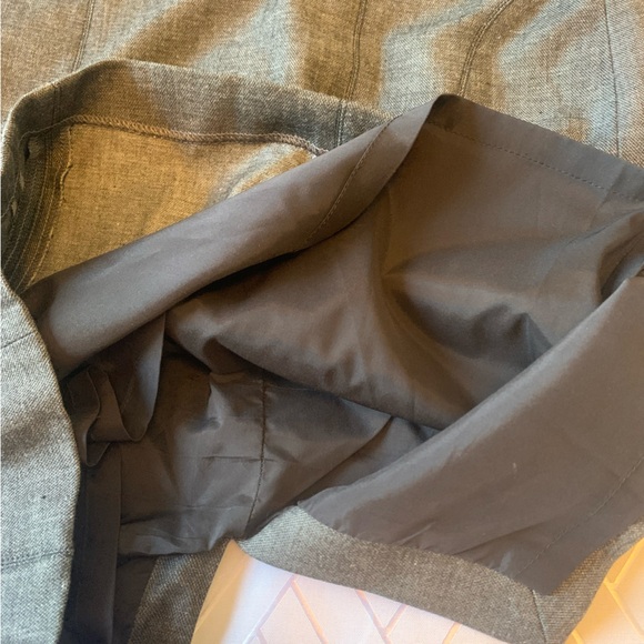 Express sophisticated pencil skirt grey denim stretch material tailored sexy - Picture 8 of 9